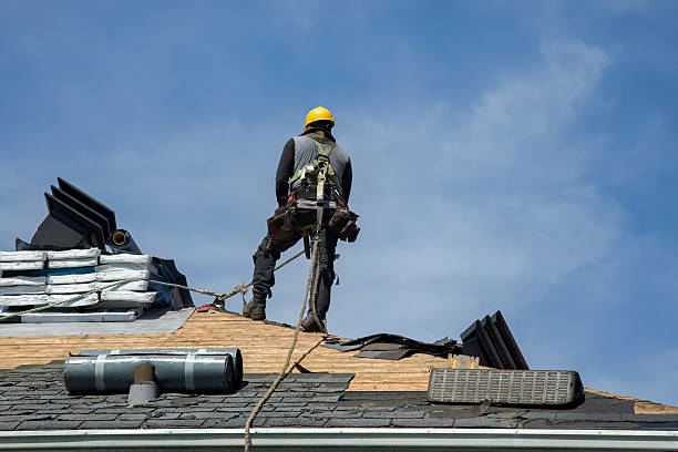Professional Roof Installation technician working in Moscow, OH